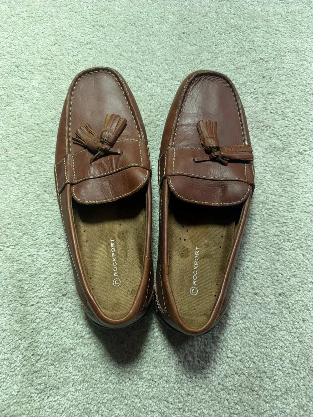 Rockport Men's Shoes Size 9 M Brown Leather Tassel Loafer Driver K55804